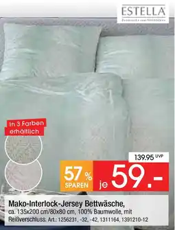 Zurbrüggen ESTELLA Mako-Interlock-Jersey Bettwäsche Angebot