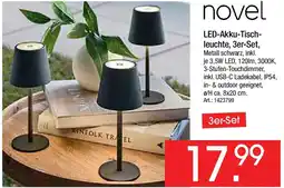 Zurbrüggen Novel LED-Akku-Tischleuchte, 3er-Set Angebot