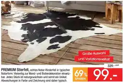 Zurbrüggen PREMIUM Stierfell Angebot