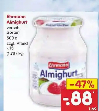 Netto Marken-Discount Ehrmann Almighurt Angebot