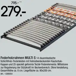 Zurbrüggen Dieter Knoll Federholzrahmen MULTI S Angebot