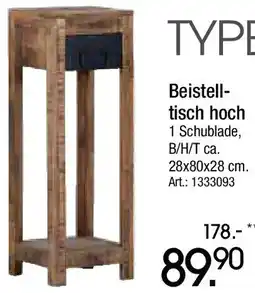 Zurbrüggen Beistelltisch hoch Angebot