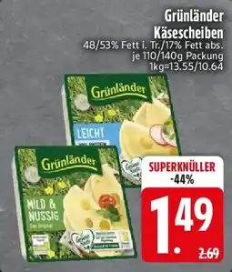 Edeka Grünländer Käsescheiben Angebot