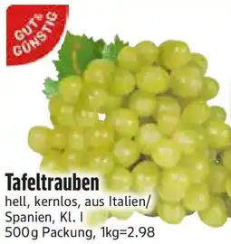 Edeka Gut & Günstig Tafeltrauben Angebot