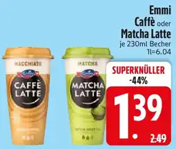 Edeka Emmi Caffè oder Matcha Latte Angebot