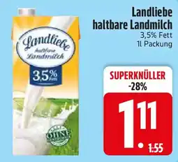 Edeka Landliebe haltbare Landmilch Angebot