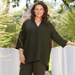 NKD Damen-Bluse aus Viskose und Leinen, große Größen Angebot