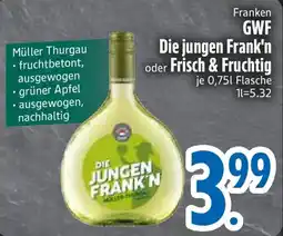 Edeka Franken GWF Die jungen Frank'n oder Frisch & Fruchtig Angebot