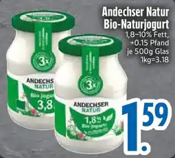 Edeka Andechser Natur Bio-Naturjogurt Angebot