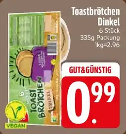 Edeka Toastbrötchen Dinkel Angebot