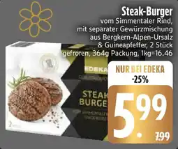 Edeka Steak-Burger Angebot