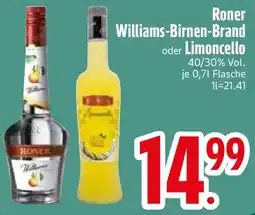 Edeka Roner Williams-Birnen-Brand oder Limoncello Angebot