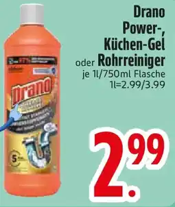 Edeka Drano Power-, Küchen-Gel oder Rohrreiniger Angebot