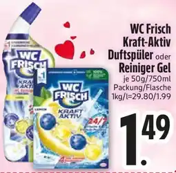 Edeka WC Frisch Kraft-Aktiv Duftspüler oder Reiniger Gel Angebot
