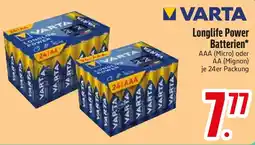 Edeka VARTA Longlife Power Batterien Angebot