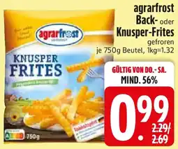 Edeka agrarfrost Back- oder Knusper-Frites Angebot