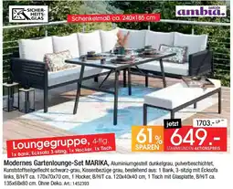 Zurbrüggen Garden ambia Modernes Gartenlounge Set Marika Angebot