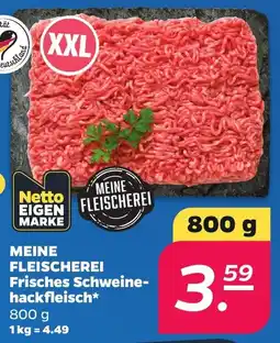 Netto MEINE FLEISCHEREI Frisches Schweinehackfleisch* Angebot