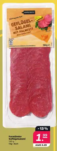 Netto Farmländer Geflügelsalami Angebot