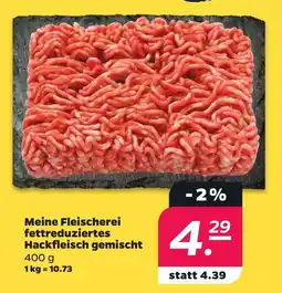 Netto Meine Fleischerei fettreduziertes Hackfleisch gemischt Angebot