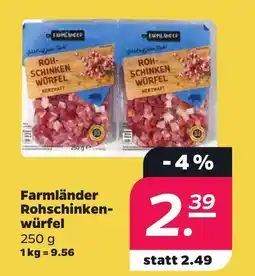 Netto Farmländer Rohschinken-würfel Angebot