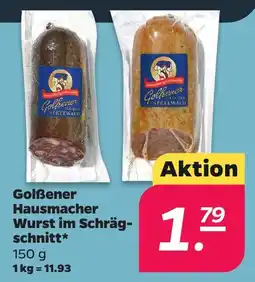 Netto Golßener Hausmacher Wurst im Schräg-schnitt* Angebot