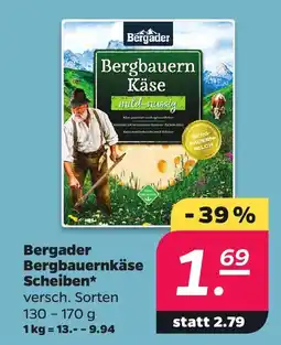 Netto Bergader Bergbauernkäse Scheiben Angebot