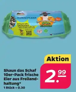Netto Shaun das Schaf 10er-Pack frische Eier aus Freilandhaltung Angebot
