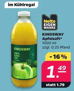 Netto KINGSWAY Apfelsaft Angebot