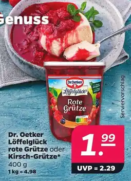 Netto Dr. Oetker Löffelglück Rote Grütze Angebot