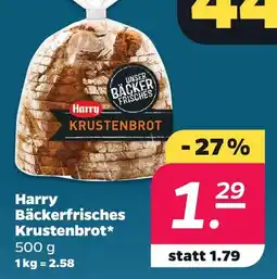 Netto Harry Bäckerfrisches Krustenbrot Angebot