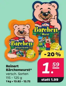 Netto Reinert Bärchenwurst* Angebot