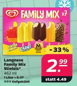 Netto Langnese Family Mix Stieleis Angebot