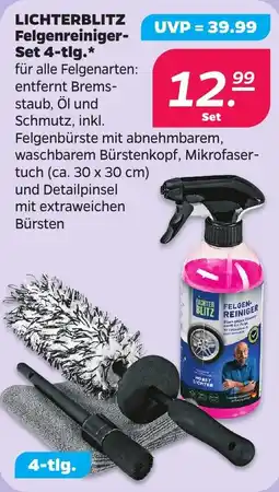 Netto LICHTERBLITZ Felgenreiniger-Set Angebot