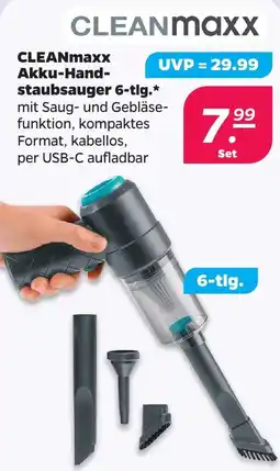 Netto CLEANmaxx Akku-Handstaubsauger 6-tlg. Angebot