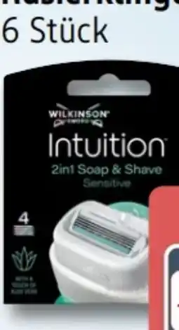 Rossmann Wilkinson Sword Intuition 2in1 Sensitive Rasierklingen Angebot