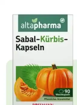 Rossmann Altapharma Sabal-Kürbis-Kapseln Angebot