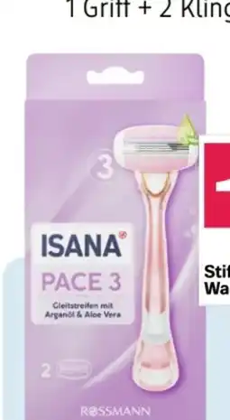 Rossmann Isana Pace 3 Rasierer Angebot