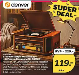 Netto denver 5-in-1 Nostalgie Musikanlage Angebot