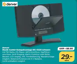 Netto denver Musik-Center Kompaktanlage MC-5220 schwarz Angebot