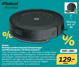 Netto iRobot Roomba Combo Essential Staubsauger- und Wischroboter Y011040 schwarz Angebot