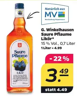 Netto G. Winkelhausen Saure Pflaume Likör Angebot