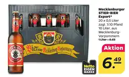 Netto Mecklenburger STIER-BIER Export Angebot