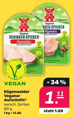 Netto Rügenwalder Veganer Aufschnitt* Angebot