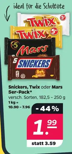 Netto Snickers, Twix oder Mars Angebot