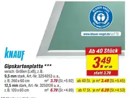 toom Baumarkt Knauf gipskartonplatte Angebot
