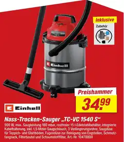 toom Baumarkt Einhell nass-trocken-sauger „tc-vc 1540 s“ Angebot