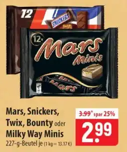 Famila Nord Ost Mars, Snickers, Twix, Bounty oder Milky Way Minis Angebot