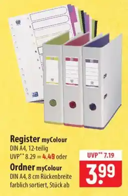 Famila Nord Ost Register myColour Angebot