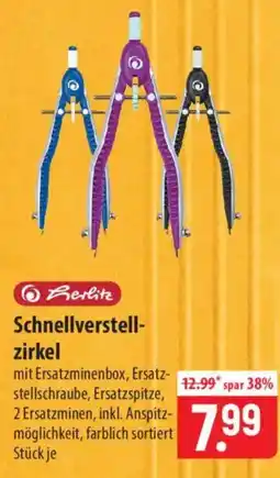 Famila Nord Ost Berlitz Schnellverstell-zirkel Angebot
